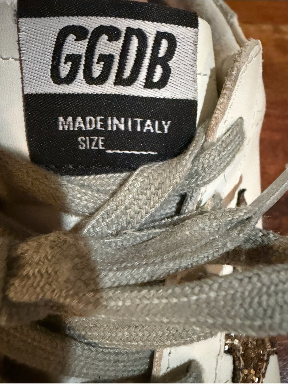 Golden Goose Superstar Sneakers Size 38 White Silver Glitter Star Sneakers 🔥 - Picture 8 of 16
